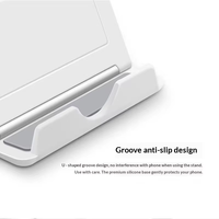 Support de téléphone portable universel en plastique, pliable, portable, support de bureau pour tablette avec stabilisation d'image