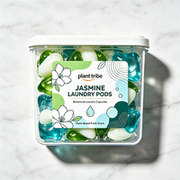 Capsules de lessive hydrosolubles au jasmin, parfum floral frais de jasmin, nettoyage en profondeur, parfum longue durée, perles de lessive
