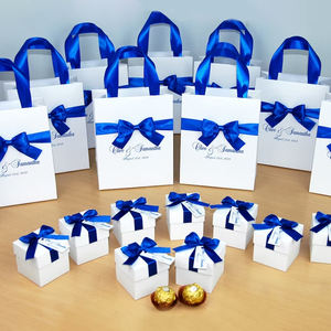 Bolsas de regalo para invitados, logo personalizado impreso, sacchetti di carta thank you, destino, boda - Product Image 3
