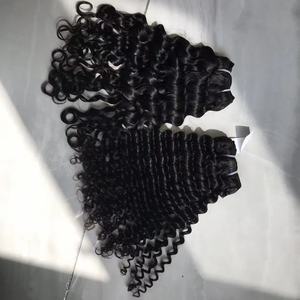 Extensiones de Cabello Humano <span class=keywords><strong>3C</strong></span> 4A <span class=keywords><strong>Afro</strong></span> Twist Curly Feathers para Crochet, Paquetes de Cabello Humano Virgen con Cutícula Alineada para Tejer - Product Image 5