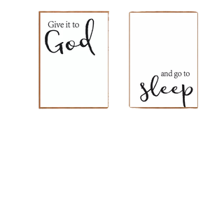 Stampe artistiche su tela con citazione di versi della bibbia del dio Premium - Product Image 1