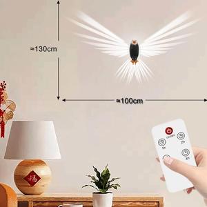 Assemblea semplice uccello aquila lampada da parete di colore caldo luce notturna Touch controllo USB potenza proiettante animale per soggiorno - Product Image 4