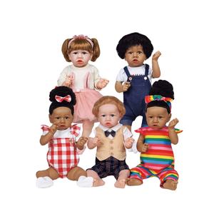 Mainan Beruntung grosir murah 60cm Afrika Amerika hitam boneka perempuan vinil terlahir kembali boneka bayi perempuan untuk anak-anak - Product Image 1