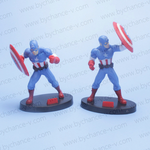 Mini Figura de Plástico del Capitán América para Pastel, Decoración para Fiestas de Aniversario de Bodas - Product Image 4