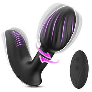 SY MY-0190 Control Remoto Vibrador de 9 Velocidades con Enchufe de Acoplamiento, Estimulación Dual del Punto G, Masturbación Masculina, Rotación Anal de Próstata - Product Image 1
