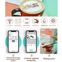 Printer Makanan Genggam 100-watt Pena Semprot Seni Latte Kopi Inkjet Gourmet Mini Portabel Garansi 1 Tahun Resolusi 300