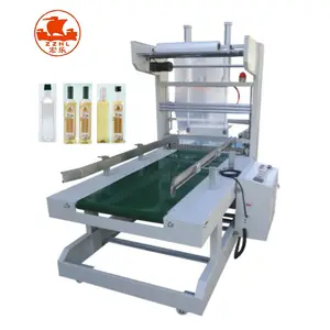 Pet Bottle Shrink Tunnel Wrapping Machine Fully Automatic Film Heat Shrink Packaging Wrap Machine For Water Bottle