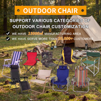 Chaise longue pliante en métal de haute qualité pour l'extérieur, compacte, portable, pour le jardin, les voyages, le camping, la pêche, la plage, pour les événements
