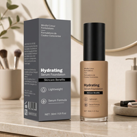 Fond de Teint Liquide Hydratant Effet Sérum Éclaircissant Léger Couvrance Modulable Marque Privée