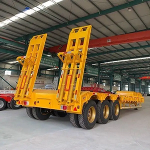 รถพ่วงกึ่งพ่วงแบบ Lowbed Drop Deck Gooseneck Lowboy ขนาด 1-2 ตัน สำหรับงานหนัก 3 4 5 เพลา  ขนาด 12.5x2.5x1.5 เมตร ยี่ห้อ Shandong Fengniao - Product Image 2