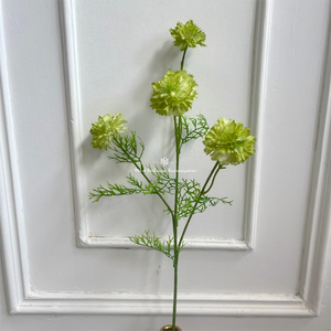 Flor <span class=keywords><strong>de</strong></span> <span class=keywords><strong>gusano</strong></span> <span class=keywords><strong>de</strong></span> pino <span class=keywords><strong>de</strong></span> 5 cabezas, flor artificial, cuenta verde, decoración <span class=keywords><strong>de</strong></span> boda, flor <span class=keywords><strong>de</strong></span> guía <span class=keywords><strong>de</strong></span> camino - Product Image 4