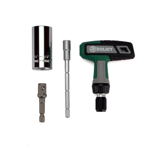 Rolicy 24 parça evrensel lokma anahtar seti, <span class=keywords><strong>T</strong></span> şekli cırcır kolu ve saklama kutusu ile, ev onarım alet setleri - Product Image 5