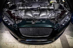 13-16 Schnellere Reaktion Real Dry Carbon Fiber Ansaug system für Jaguar XJL 3.0T GTR Motor Carbon Fiber Lufteinlass rohr - Product Image 2