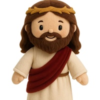 Poupée religieuse chrétienne en peluche super douce personnalisée, cadeau de vacances mignon, en position debout, avec rembourrage en coton, OEM/ODM