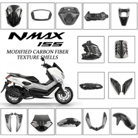 Pièces de modification de carrosserie de moto, nouveau motif en fibre de carbone, ensemble complet de garnitures de carénage, accessoires pour Yamaha NMAX 155 2020-2024