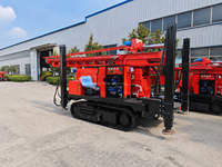 Foreuse de puits montée sur camion de 450 m, alimentée au diesel/électrique, diamètre de forage 140-350 mm, petite machine de forage portable