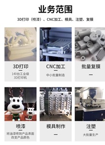 定制智能机器人模型3D打印：塑料/树脂/TPU专业原型和零件的真空铸造工艺 - Product Image 6