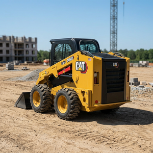 Chargeuse compacte sur pneus CAT 246D3, machine de construction diesel pour travaux de terrassement - Product Image 3