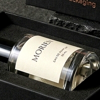 Boîte à parfum rigide noire haut de gamme en deux parties avec couvercle amovible, boîte de présentation fermée pour emballage de parfum personnalisé