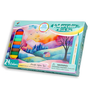 OEM ODM Wingart Papelería al por Mayor, Juego de 24 Rotuladores de Punta Única de Acuarela, Rotuladores de Pintura a Base de Agua - Product Image 2