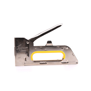 Pistolet agrafeur manuel professionnel robuste <span class=keywords><strong>pour</strong></span> câbles, <span class=keywords><strong>agrafeuse</strong></span> réglable <span class=keywords><strong>pour</strong></span> câblage électrique et réparation DIY - Product Image 1