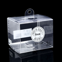 Vente en gros Boîte en acétate PET PVC transparent personnalisé Emballage pliable en plastique transparent avec des matériaux recyclés