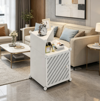 1 Cube Modulaire Blanc Pliable en Plastique Empilable Gain de Place pour Rangement Maison, Bureau et Placard