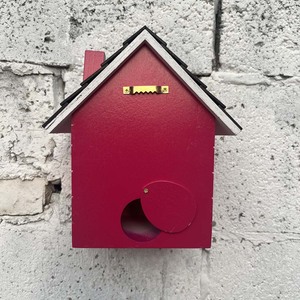 Massief Houten Buitenkooi Voor Huisdieren Met Knoopsluiting Decoratief Vogelhuisje Voor Bluebirds Mussen Hangende Vogelnestcottage-Meubels - Product Image 4