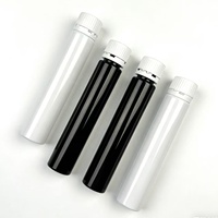 Tubes d'emballage pour comprimés en plastique PET transparent de 109 mm, résistants aux enfants, avec bouchon à vis CR