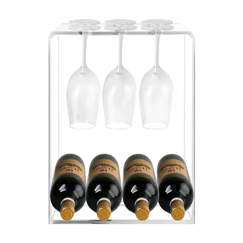 Акриловый стеллаж для хранения вина стеллаж для хранения прозрачный металлический акриловый уникальный персонализированный дизайн