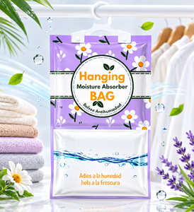 Sachets absorbants d'<span class=keywords><strong>humidité</strong></span> pour armoire à chaussures, <span class=keywords><strong>placard</strong></span> et penderie, <span class=keywords><strong>absorbeur</strong></span> d'<span class=keywords><strong>humidité</strong></span> suspendu pour aider à prévenir les odeurs de moisissure et l'<span class=keywords><strong>humidité</strong></span> - Product Image 1