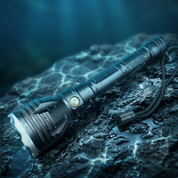 Lampe de poche LED pour plongée L2 en alliage d'aluminium 3000LM, lampe professionnelle pour patrouille en eau profonde, lumière puissante, étanche IPX5, rechargeable par USB
