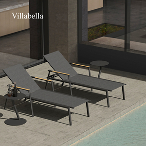 Moderno Patio <span class=keywords><strong>lettino</strong></span> in alluminio piscina all'aperto sedia di lusso mobili da giardino spiaggia <span class=keywords><strong>lettino</strong></span> prendisole - Product Image 2