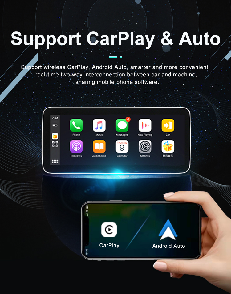 Android 11.0 Car Radio For Benz 2008-2012 GLK NTG4.0 10.25&12.3 Inch Screen 2din Stereo RDS DSP GPS Navigation Multimedia Player