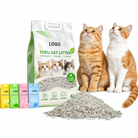 Litière pour chat en tofu naturel en bandes, haute absorption, sans poussière, jetable aux toilettes, pour chats domestiques - Vente en gros