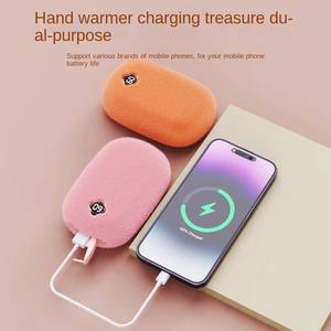 مدفأة يدوية قابلة لإعادة الشحن بسعة 6000 مللي أمبير، عبوة من قطعتين، تصميم صغير محمول، تسخين سريع، تشغيل طويل، صامتة، مقاومة للحريق، هيكل من البلاستيك ABS، مناسبة للسفر في الشتاء والأنشطة الخارجية - Product Image 2