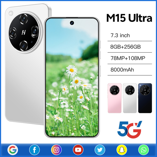 2026 Budget-friendly Smartphone Android 10 7.3-inch 8+256GB HD Clear Screen 144Hz with Octa Core Big Battery Cell Mobile Phone