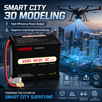 VIWIPOW Baterai Drone Isi Ulang Berkualitas Tinggi Laris Manis 25Ah 320wh/kg 51.8V 3C Baterai Drone Semi-Solid State Performa Tinggi