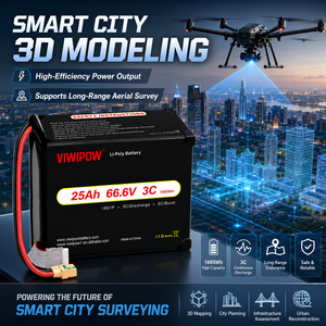 Batterie de drone rechargeable VIWIPOW en promotion, haute qualité, 25Ah 320Wh/kg 51.8V 3C, semi-solide, haute performance - Product Image 2
