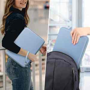 Étui rigide en EVA durable, housse simple pour ordinateur portable, étui de protection avec poignée pour ordinateur portable de 15 à <span class=keywords><strong>17</strong></span> <span class=keywords><strong>pouces</strong></span>, usage professionnel - Product Image 6