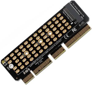 1u Nvme Adapter M.<span class=keywords><strong>2</strong></span> Pcie 4.0 Full Speed X4 Expansie M Sleutel Ondersteunt 1u Servers Zwart Aluminium Harde Doos Computer Accessoire - Product Image 5