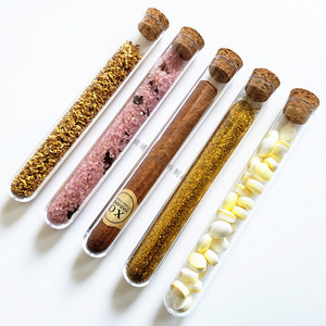 Transparent Ps Test Tubes 20X150Mm With Cork For <b>Bath</b> Salts Cigars Candies <b>Storage</b> 30Ml Capacity Observable Design - Product Image 2