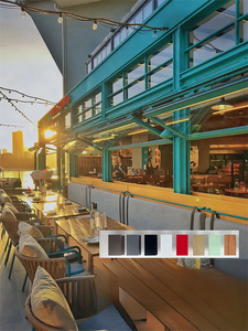 Hiện đại bền nhôm hợp kim Tempered Kính Gấp cửa ra vào và cửa sổ dọc mở mô hình dễ dàng để mở lên và xuống - Product Image 5