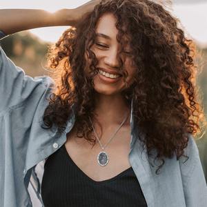 Collana con Ciondolo Medaglia di San Tommaso d'Aquino in Argento Sterling S925 Merryshine, Amuleto di Protezione <span class=keywords><strong>per</strong></span> Uomo - Product Image 3