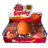 Jouet Squishy Géant en Forme d'Animal, Simulation Réaliste, en TPR Souple à Remontée Lente, Balle Anti-Stress à Presser, Décoration de Bureau Créative et Amusante, Jouet Fidget