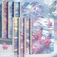 Carnet A5 à spirale – Édition Cadeau – Style Chic et Frais – Pages lignées épaissies avec perforations et bords détachables pour