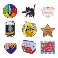 Bon vendeur dur doux matériel personnalisé carré Rectangle cercle broches fabricants Dragon broches pour vêtements