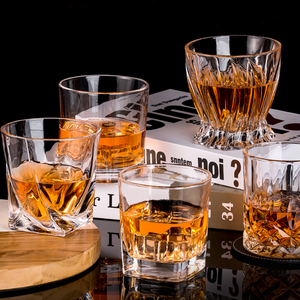 Jingyue10ozカスタムロゴダブル昔ながらのクリスタルガラスロックウイスキーテイスティンググラスウイスキーカクテルスコッチスピリット - Product Image 4