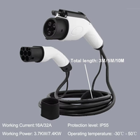 Kabel Pengisian Daya Mobil Listrik BYD 1P/3P 32A Tipe 1 Kabel Pengisian EV SAE J1772/IEC 62196 AC220-250V/380V 5m CE/IP55