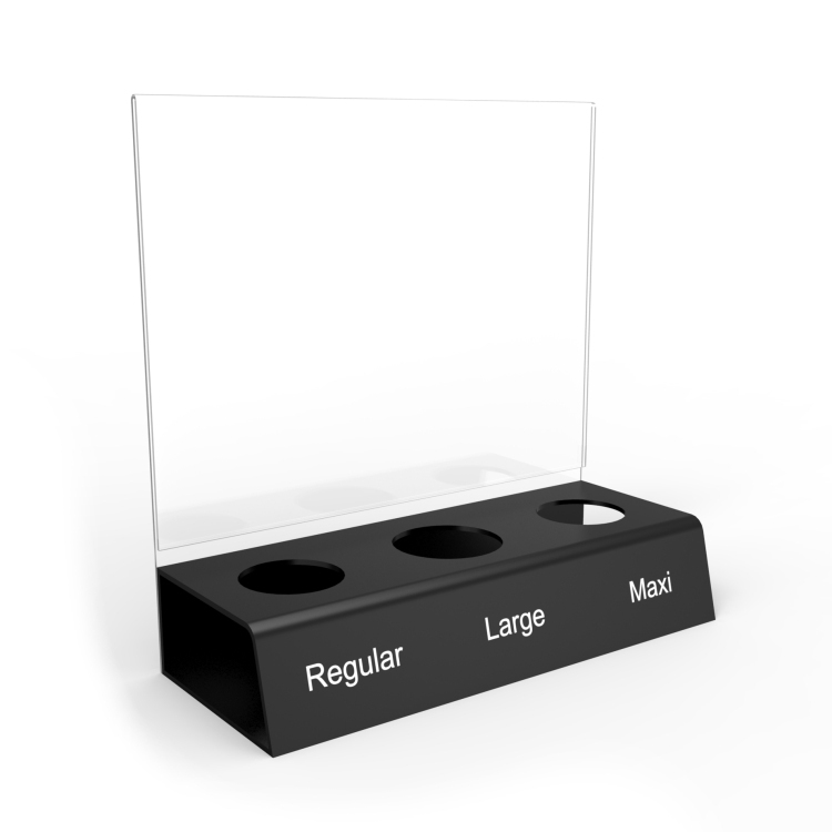 Customized Illuminated Acrylic Coffee Cup Display Rack Countertop Holders with LED Light for Cafe Supermarket Shelves — view 3